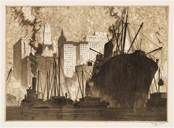 MARTIN LEWIS The Big Freighter.